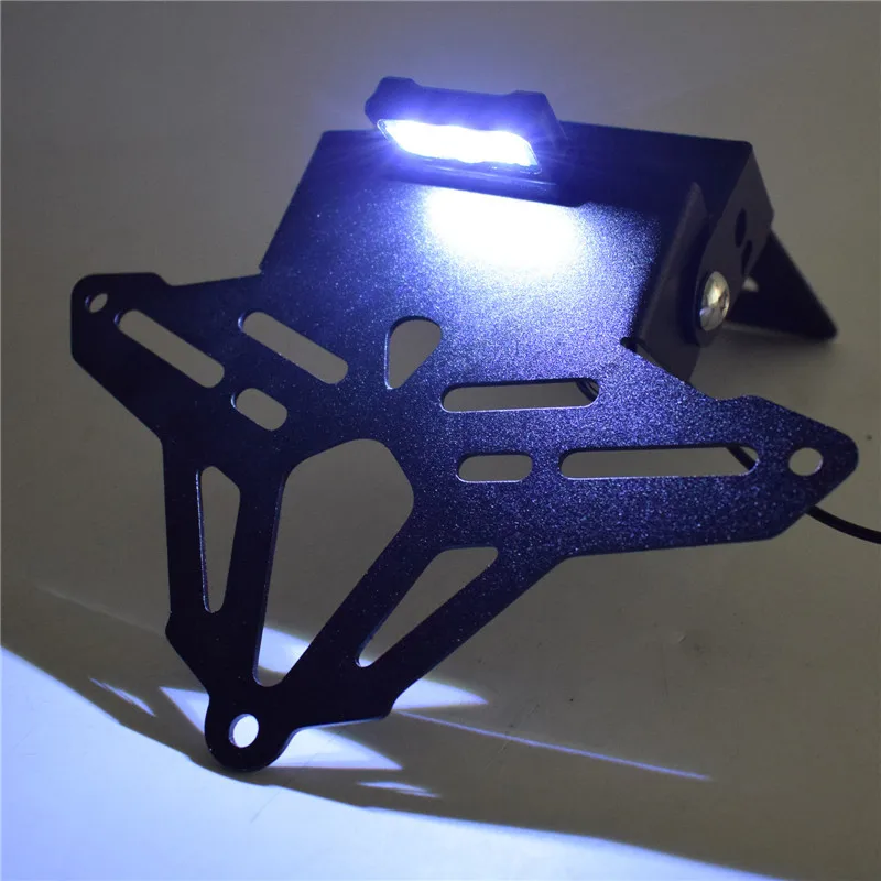 waase For Honda CBR150R CBR 150 R 2018 2019 2020 Fender Registration Bracket License Plate Holder Frame with LED light