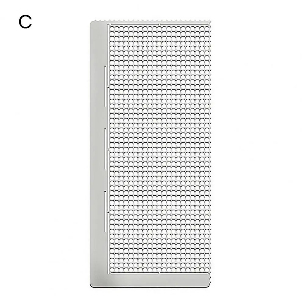 Anti-adhesive Mesh Ruler Steel Ruler with -coating Stainless Steel Diamond Painting Ruler with -coating Fast Point for Crafts