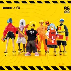 Come4arts Space Salvage Squad Series   Toys Doll Cute Anime Figure Desktop Ornaments Collection