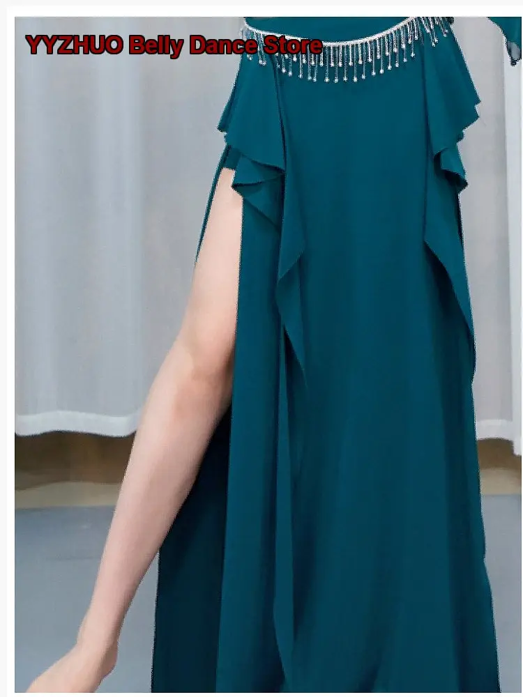 Women's Sexy Split Beginner Practice Skirt for Oriental Dance Performance