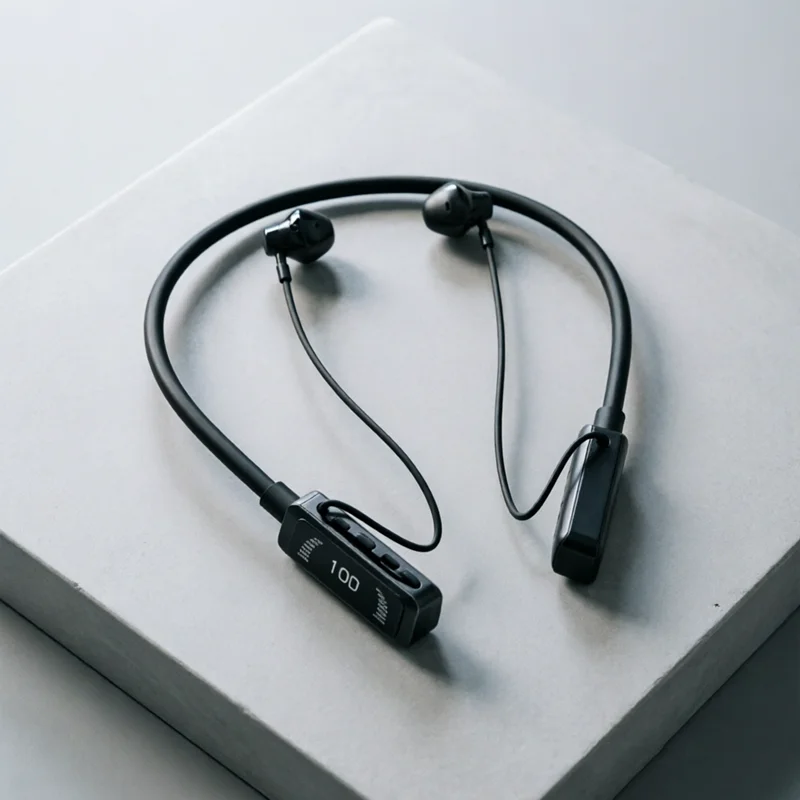 Long Endurance LED Bluetooth Earphones HiFi Sound Earbuds Wireless Headphone Sports Gamer Neckband Neck-hanging Headsets