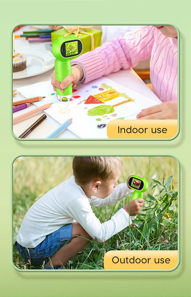 Microscope numérique pour enfants - Grossissement 1000X, caméra 2 MP