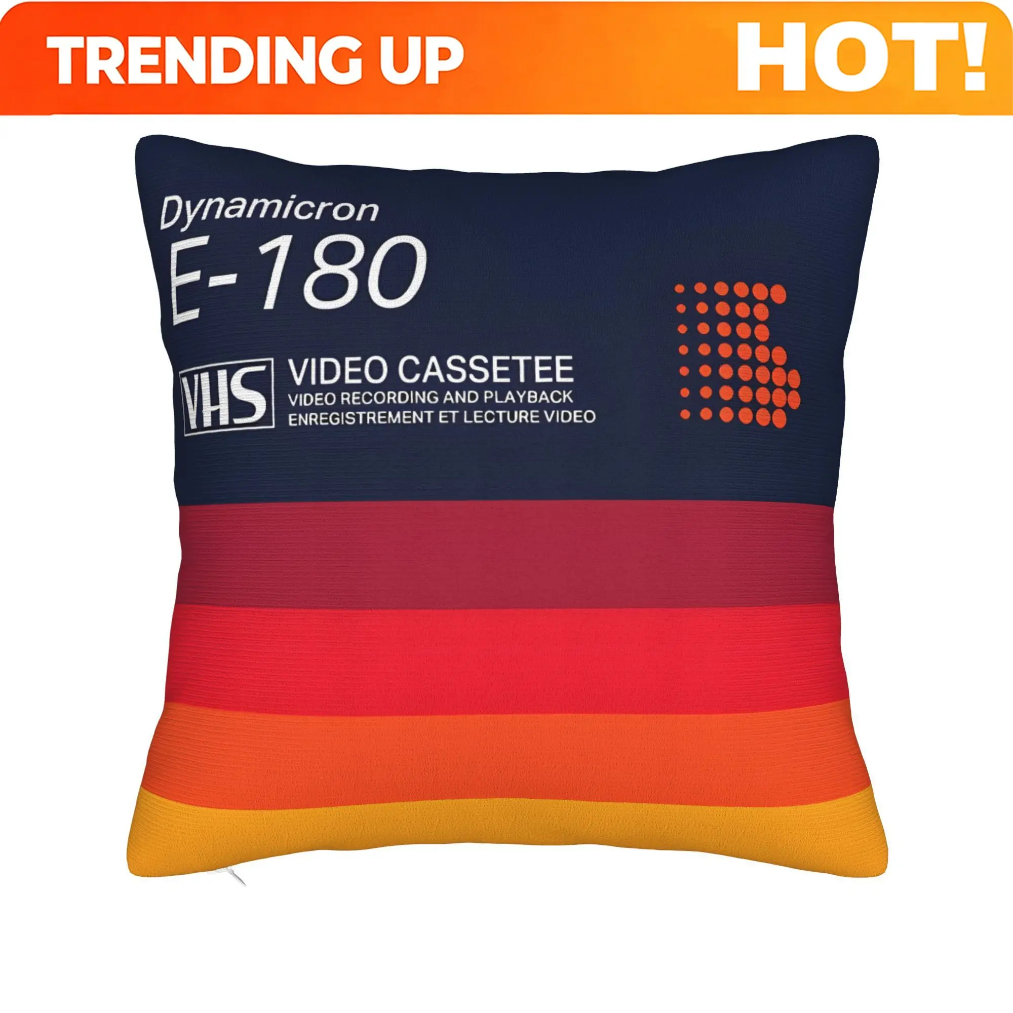 Customize Decorative Cushion Cover Featuring Retro Music from The 80S, Including Vinyl Records And Cassette Tapes, Perfect for Y