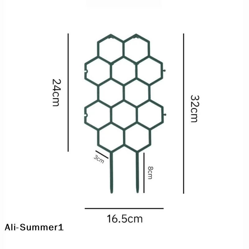 【E】Honeycomb Plant Climbing Frame, Rustproof Plastic Trellis for Potted Plants, Vine & Flower Support for Garden & Home