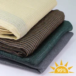 95% Shading Rate Garden Shade Cloth Anti-UV HDPE Sunblock Sun Shade Net Building Shelter Gazebo Pergola Patio Balcony Backyard