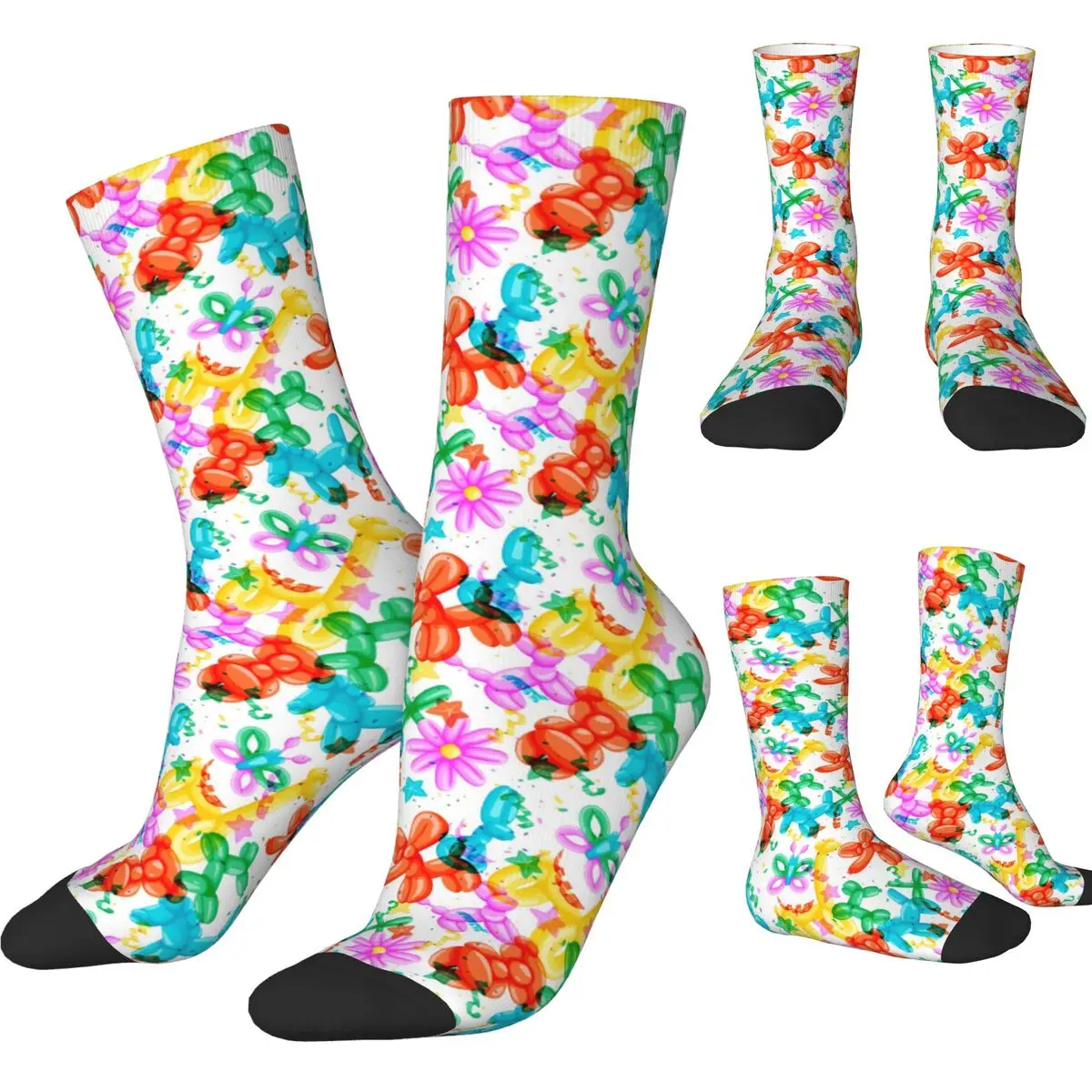 Men Socks Balloon Animal Stockings Winter Korean Warm Soft Socks Printed Outdoor Sports Non Slip Socks