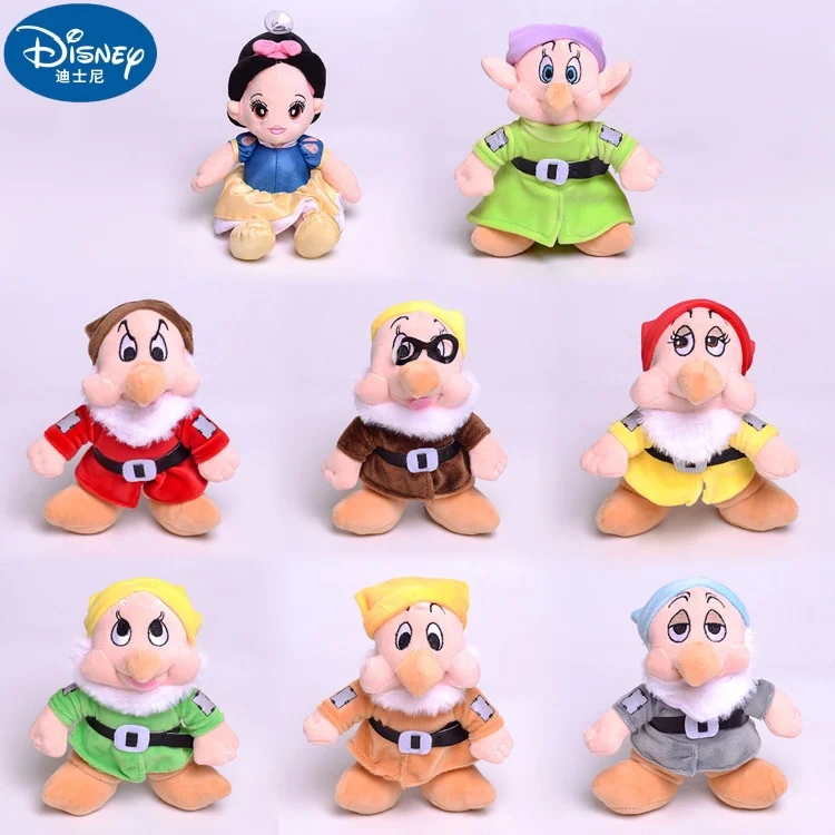 

30cm 8pcs Disney Movie Snow White And The Seven Dwarfs Cartoon Plush Toy Kawaii Soft Stuffed Doll Holiday Christma Gift