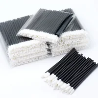 Venta al por mayor 500 Uds brillo lápiz labial portátil cepillos de labios desechables aplicadores de maquillaje portátiles cepillos accesorios de belleza diaria