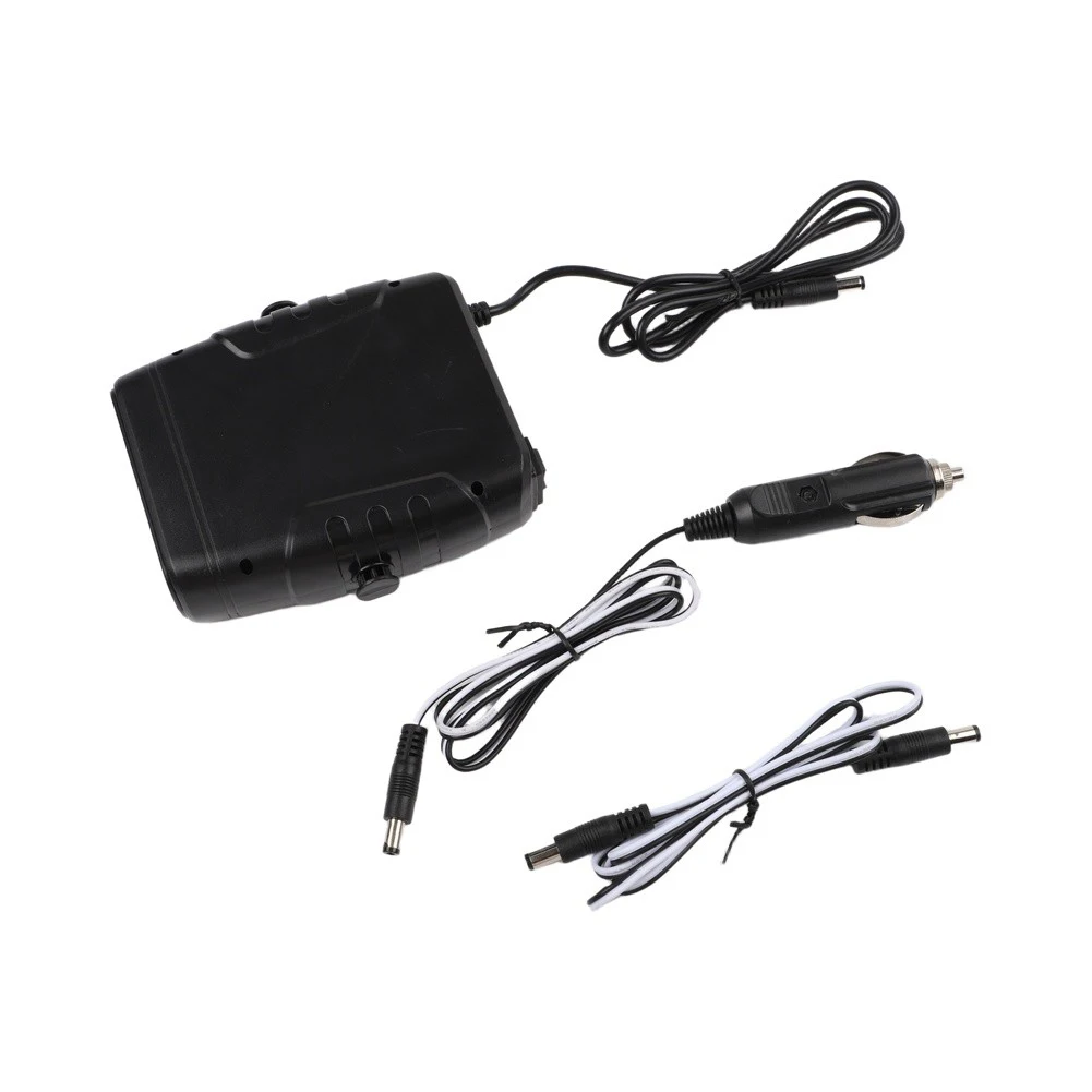 Compact 30W 12V Solar Powered for fan Heater Designed for Mobile Applications Including Vehicle Interiors and Field Use