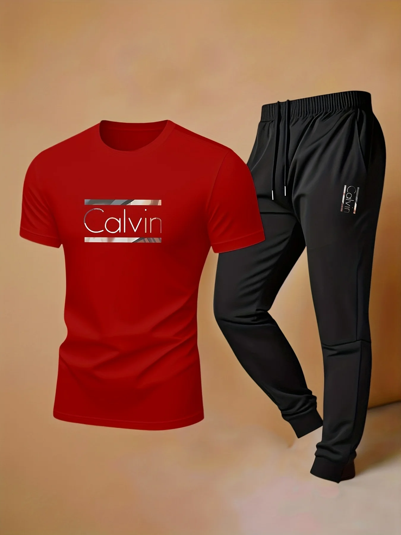 2026 New Men's Summer Outdoor Sportswear - Printed Design Short-Sleeved Long Pants - Essential for Outdoor Activities - view 4