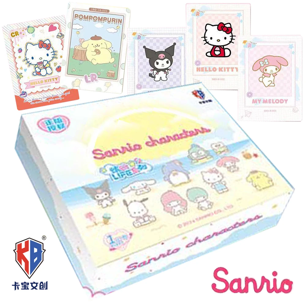 Wholesale Sanrio Card For Child My Melody Hello Kitty Pochacco Cute Classic Cartoon Star Limited Game Collection Card Table Toys