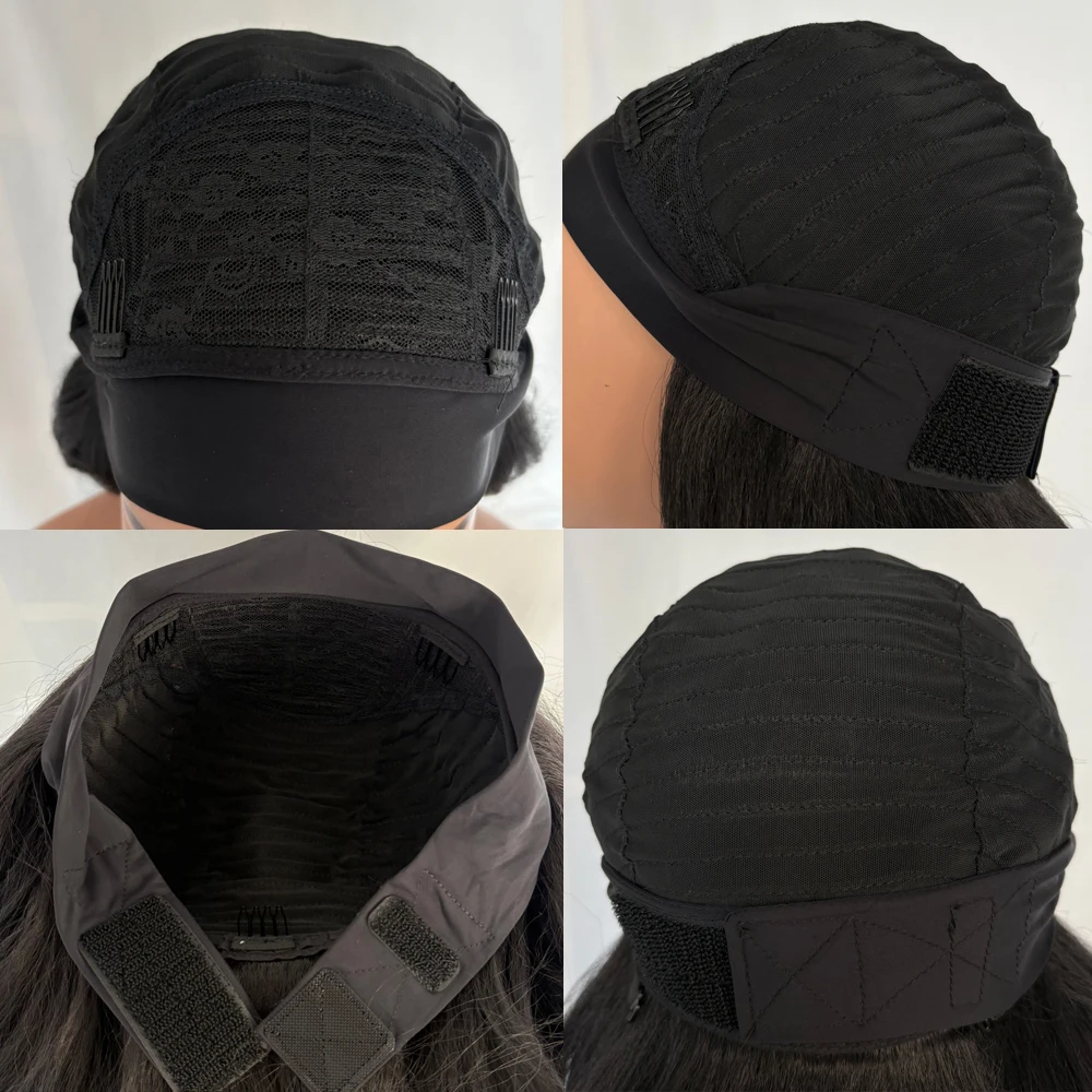 X-TRESS Synthetic Short Body Wave Wear and Go Wig Black Colored 18 inch Yaki Curly Hair for Women Afro Headband Synthetic Wig image 6