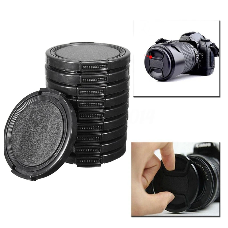 Universal 30Pcs 49Mm Midden Pinch Voorste Lensdop Voor Canon Nikon Dslr Camera