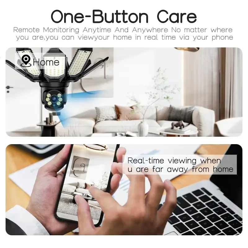 2K 3MP E27 Bulb WiFi Camera Indoor LED Floodlight 16000LM Human Detection Wireless Surveillance Bulb Security Cam V380 Pro