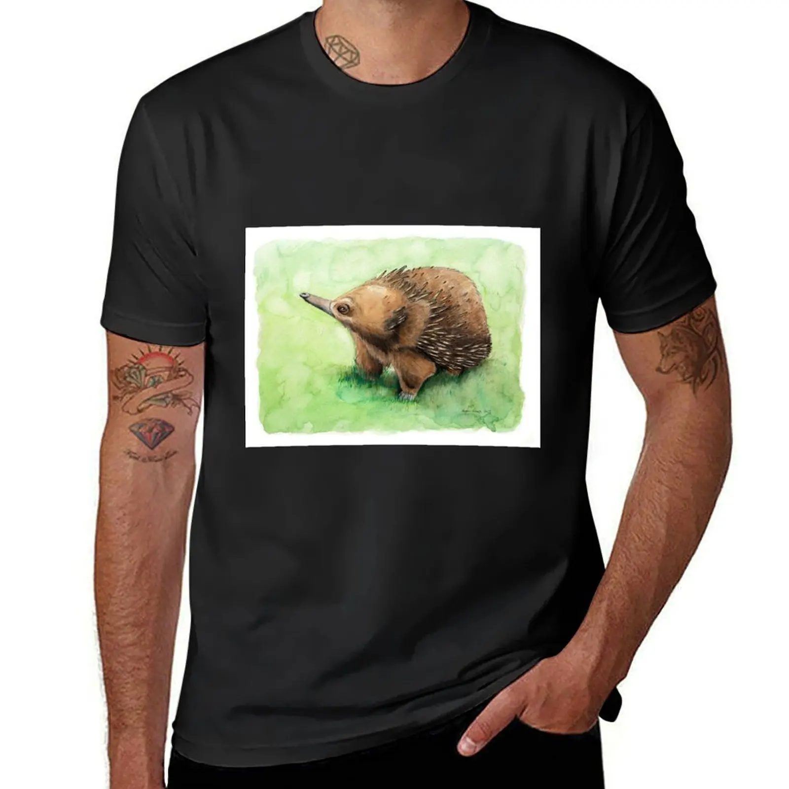 Echidna T-Shirt vintage clothes sublime Short sleeve tee graphics mens t shirts pack