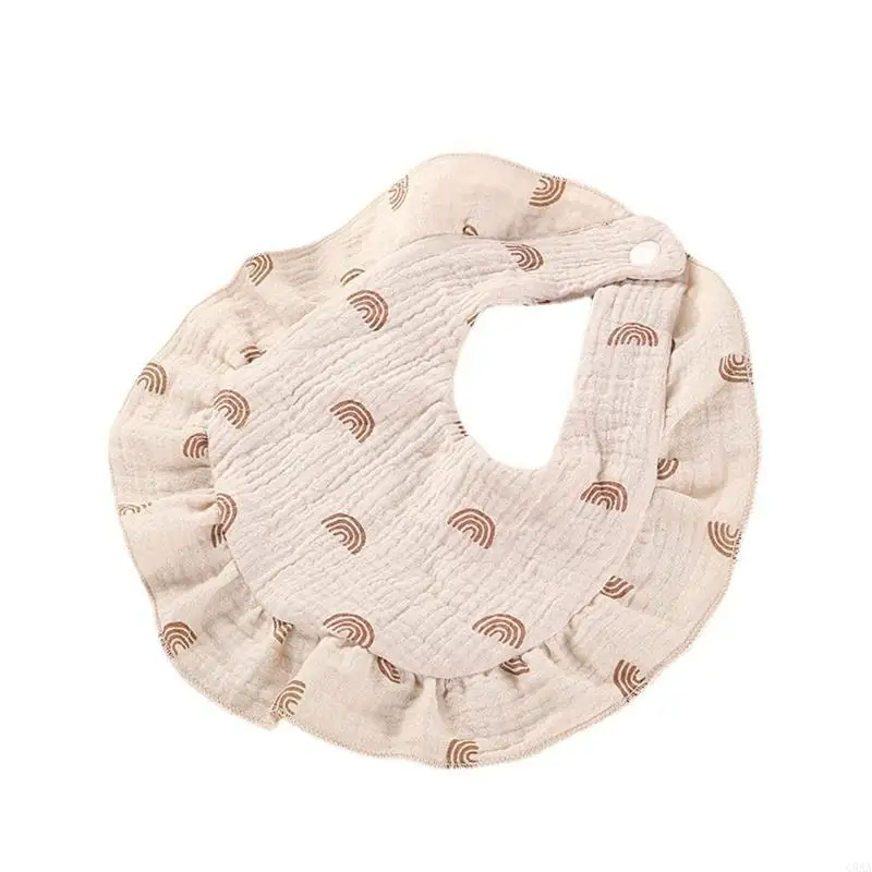 

C5AA Multi-use Baby Bibs Soft Newborn Feeding Saliva Towel Print Scarf Bibs Sweet Toddler Burp Cloths for Infant