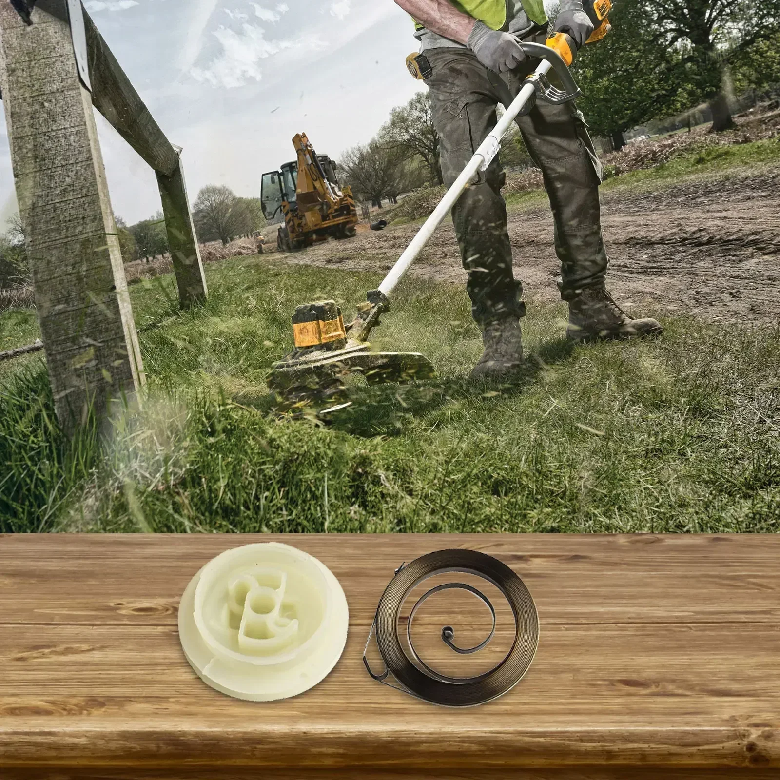 Recoil Spring Starter Pulley Rope Kit For FC55 FS55 FS45 FS46 FS38 Trimmer Replacement Parts Household Garden Power Tools