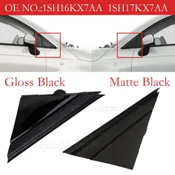 Side View Mirror Flag Pair Door Mirror Flag Cover 1SH17KX7AA Gloss/Matt Left Right Decoration Replacement for FIAT 500 2012‑2017