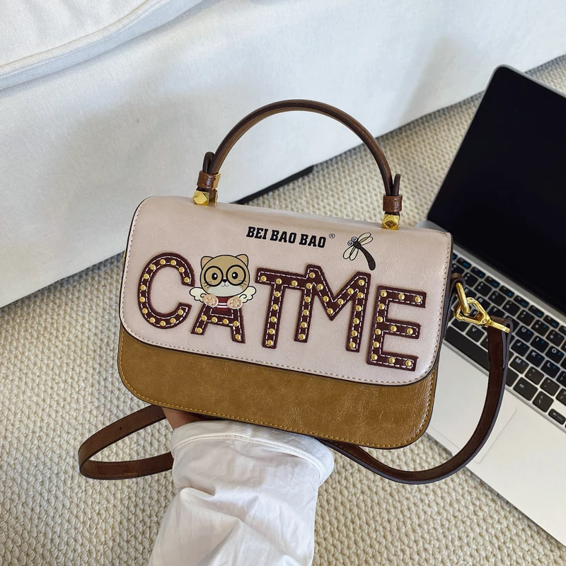 

Beibaobao 2025 новая женская сумка через плечо с героями мультфильмов, женская летняя сумка на плечо, модная повседневная сумка для мобильного телефона