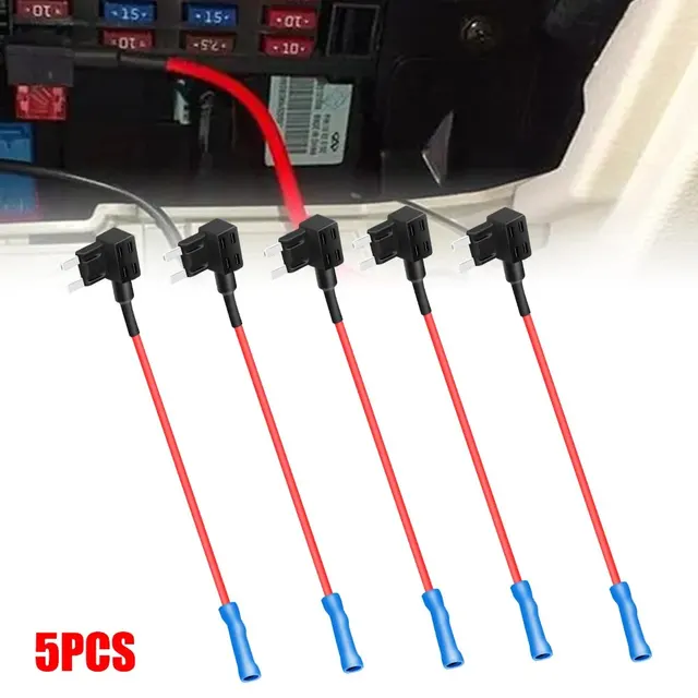 5 sztuk Adapter obwodu dodatkowego APM Tap Mini Blade Micro 12V Uchwyt skrzynki bezpieczników samochodowych Auto Motri Insurance Adapter ATM