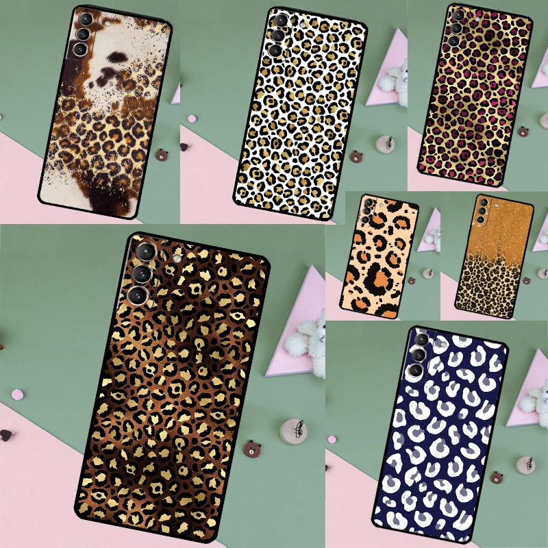 Luxury Leopard Case For Samsung Galaxy S26 Ultra S25 S24 S22 S21 S23 Ultra Plus S10 S20 S25 FE Phone Cover