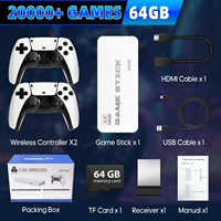 M15 retro game stick with 2 controllers, 64GB&128GB storage 30,000+ games, 4K high-definition output, support 20+ emulators