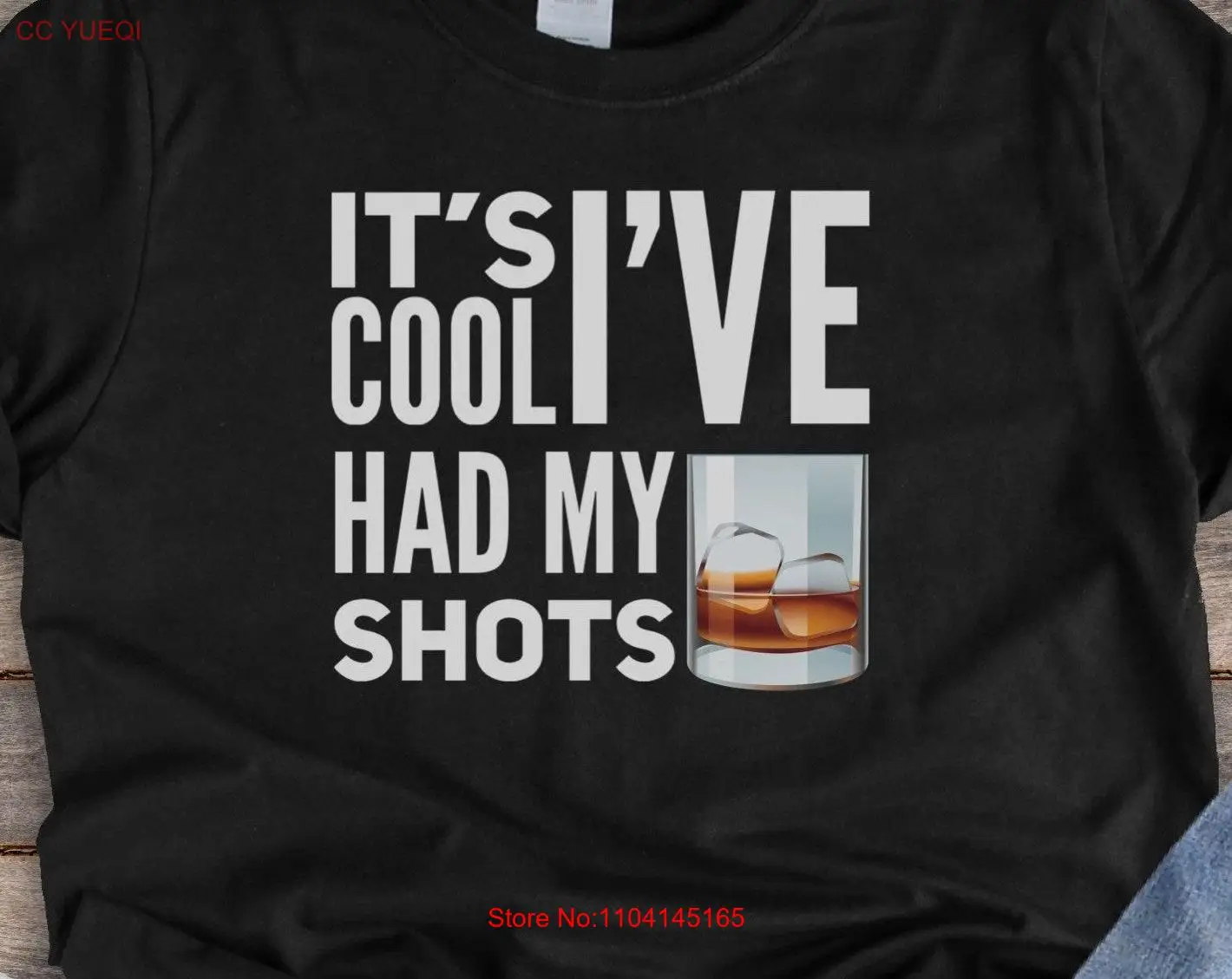 It s cool I ve had my shots Cute and Funny T Shirt Shot of Whiskey Alcohol Vacation  long or short sleeves