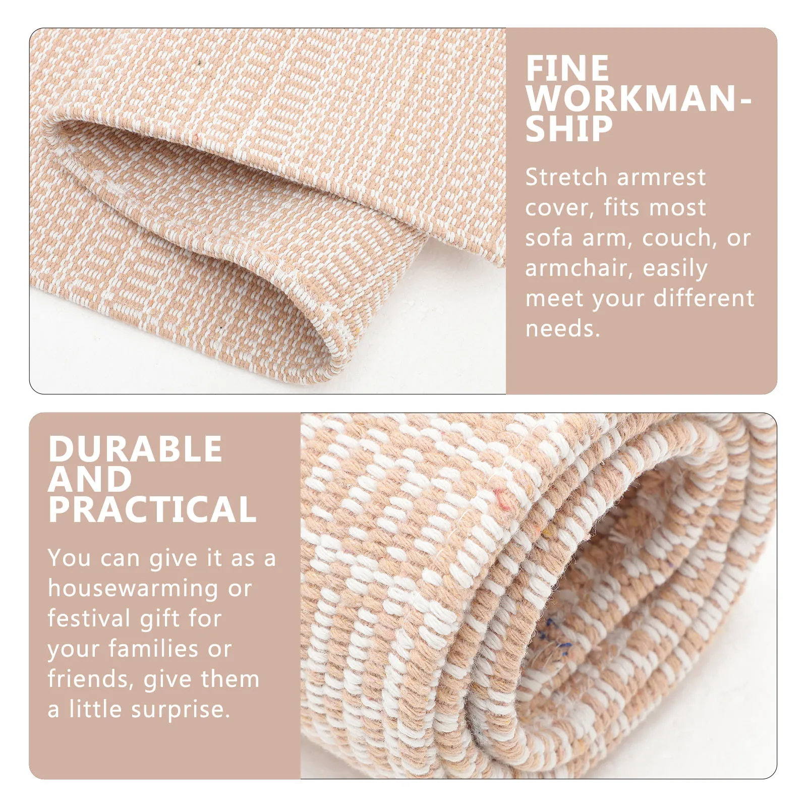 

Cotton Linen Anti-slip Armrest Pad Protector Cover Sofa Chair Furniture Decor Thickened Couch Arm Covers