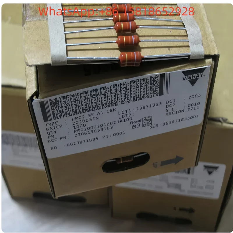 10pcs VISHAY-BC PR02 2W 18K Resistor Copper Leads Metal Film PR02000201802JA100