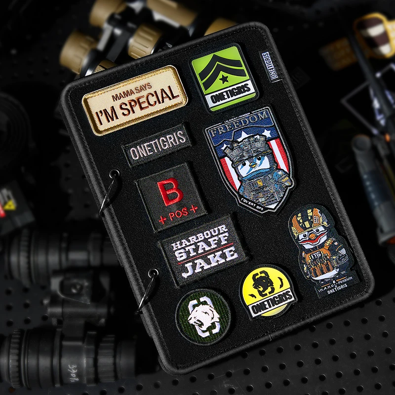 ONETIGRIS Tactical Patch Display Board Patch Holder ID militare pieghevole fai da te Badge Paste Pad Tool Organizer non Include Patch