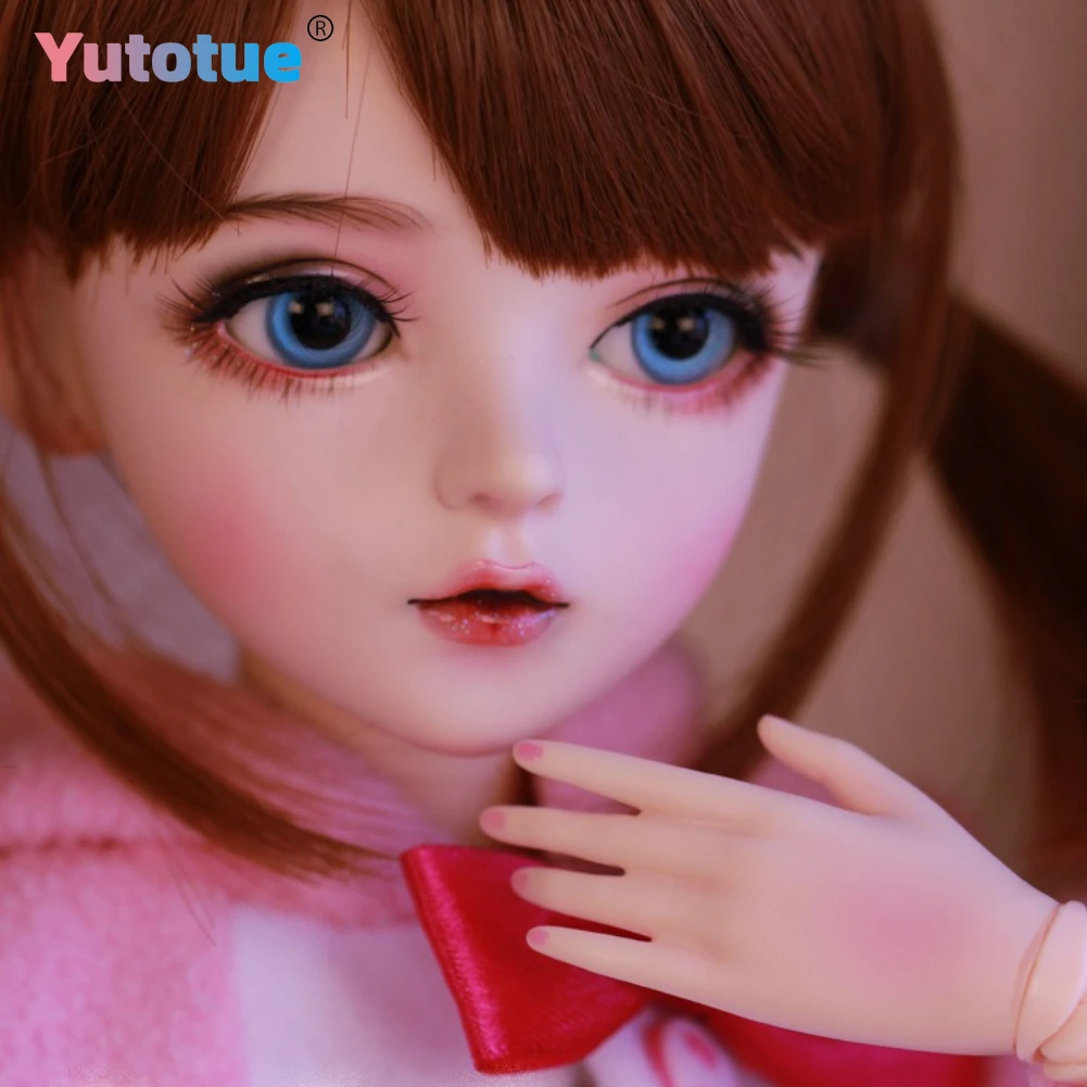 

YUTOTUE милые 60 см куклы BJD для девочек с расписанными вручную макияжем для лица, сменные наряды для глаз, реалистичные