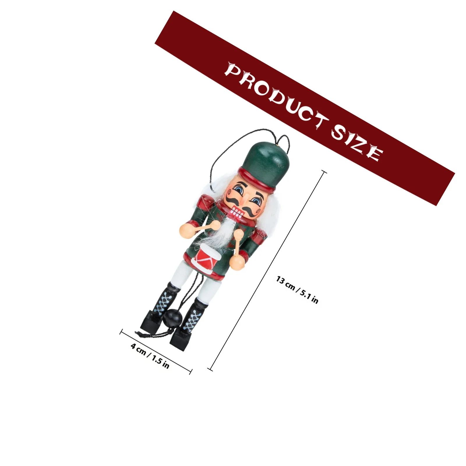 3 قطعة كسارة البندق الخشبية زخرفة عيد الميلاد ديكور معلق سحب سلسلة دمية سطح المكتب منضدية الرف عيد الميلاد شجرة الديكور مهرجان #2