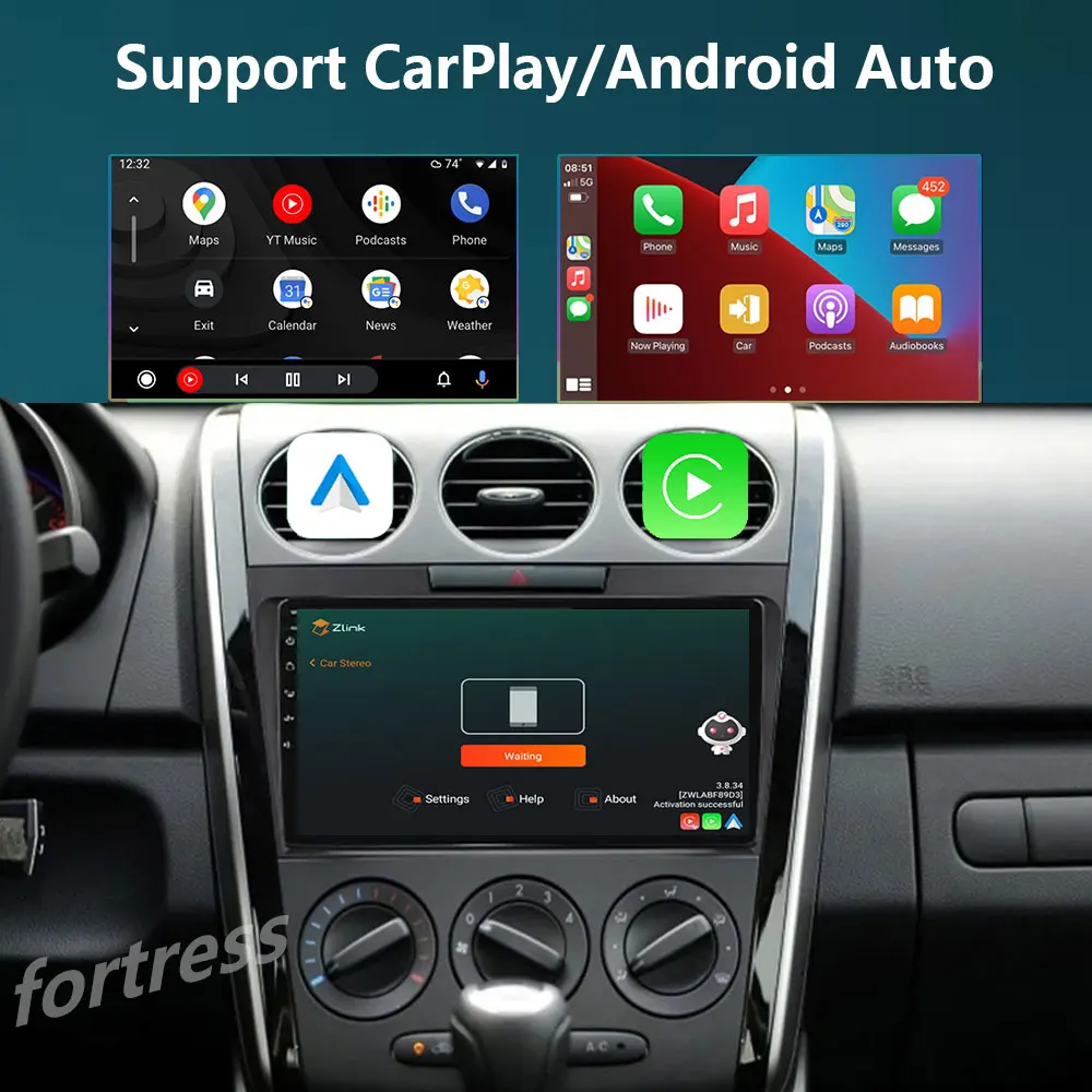 Android 13 radio For MAZDA CX-7 cx7 cx 7 2007-2014 Car stereo Multimedia Video Player carplay Auto GPS Navigation 2din no dvd