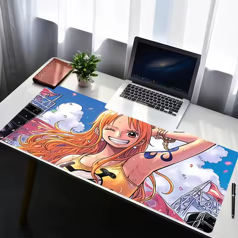 Mouse Pad PC Accessories Non Slip Rubber Mousepad Laptop Gamer Keyboard Pad Office Computer Gaming Desk One Piece Nami Mouse Mat