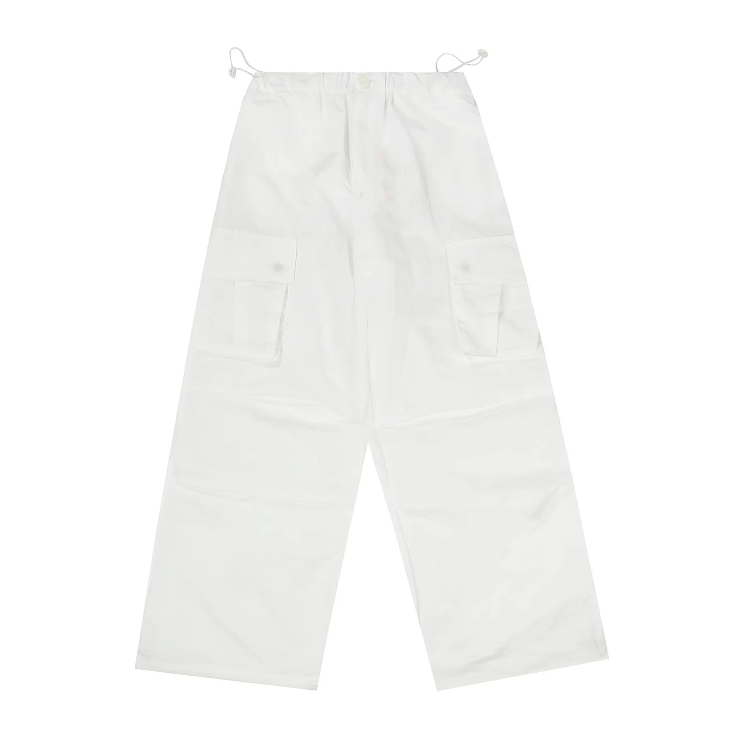 Asif Calie Solid Color Drawstring Casual Relaxed Fit Workwear Pants Korean Fashion Casual Pants