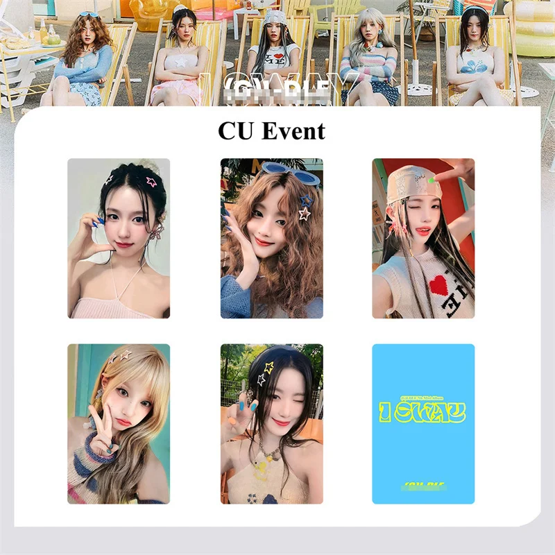 5pcs/set KPOP GIDLE Album I SWAY Postcard Photo Card Song Yuqi ShuHua High-quality High-definition Fan Collection Gift Lomo Card