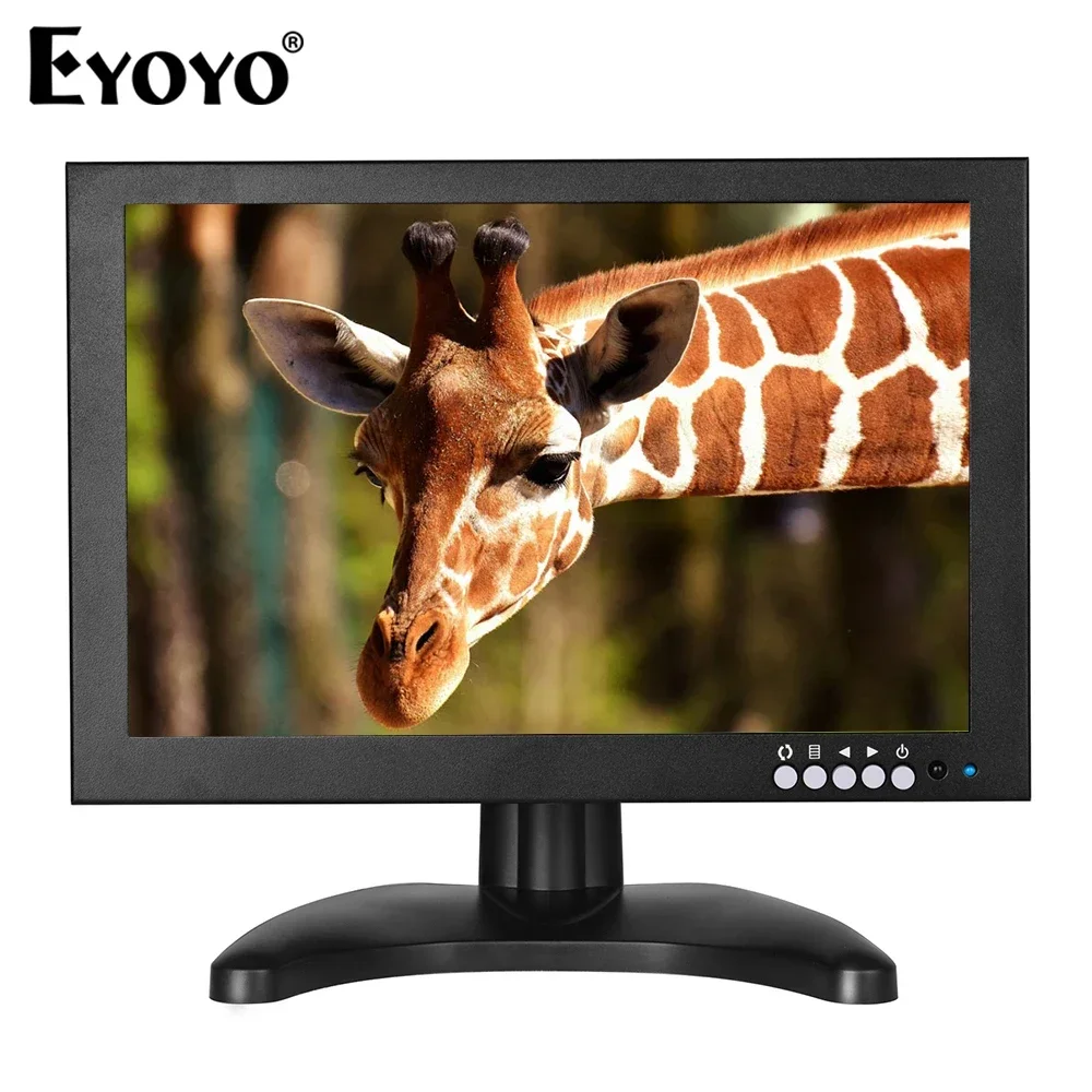 

Eyoyo EM10C 10" IPS LCD Monitor Metal Shell 1920x1200 Full HD Video Display with HDMI/BNC/VGA/USB Input & Speaker For FPV DVD