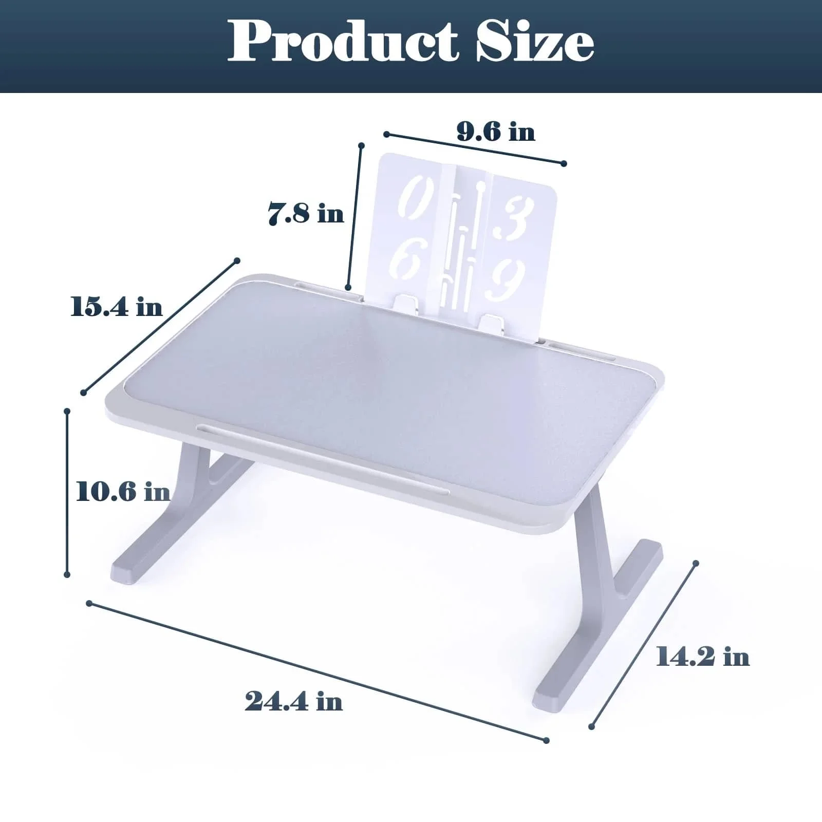 Laptop Bed Tray Desk Adjustable Laptop Table Foldable Portable Laptop Desk With Storage Drawer Or Bookstand For Eating Breakfast On Bed/Couch , Working, Writing, Gaming, Drawing(Black Or Grey) sr251205524453780680