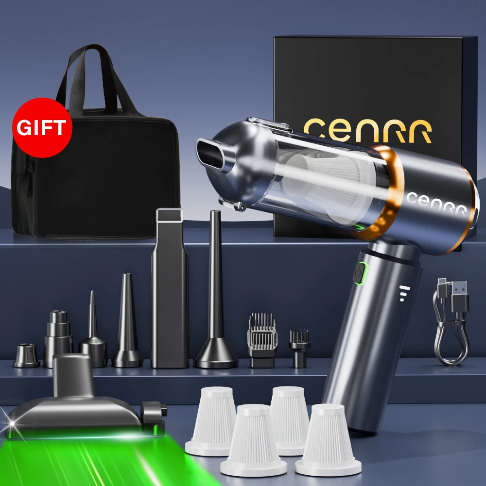 CENRR 2025 NEW Car Vacuum Cleaner Powerful Mini 998000PA Portable Vacuum Cleaner for Home Appliance Handheld Blower Car Cleaner image 3