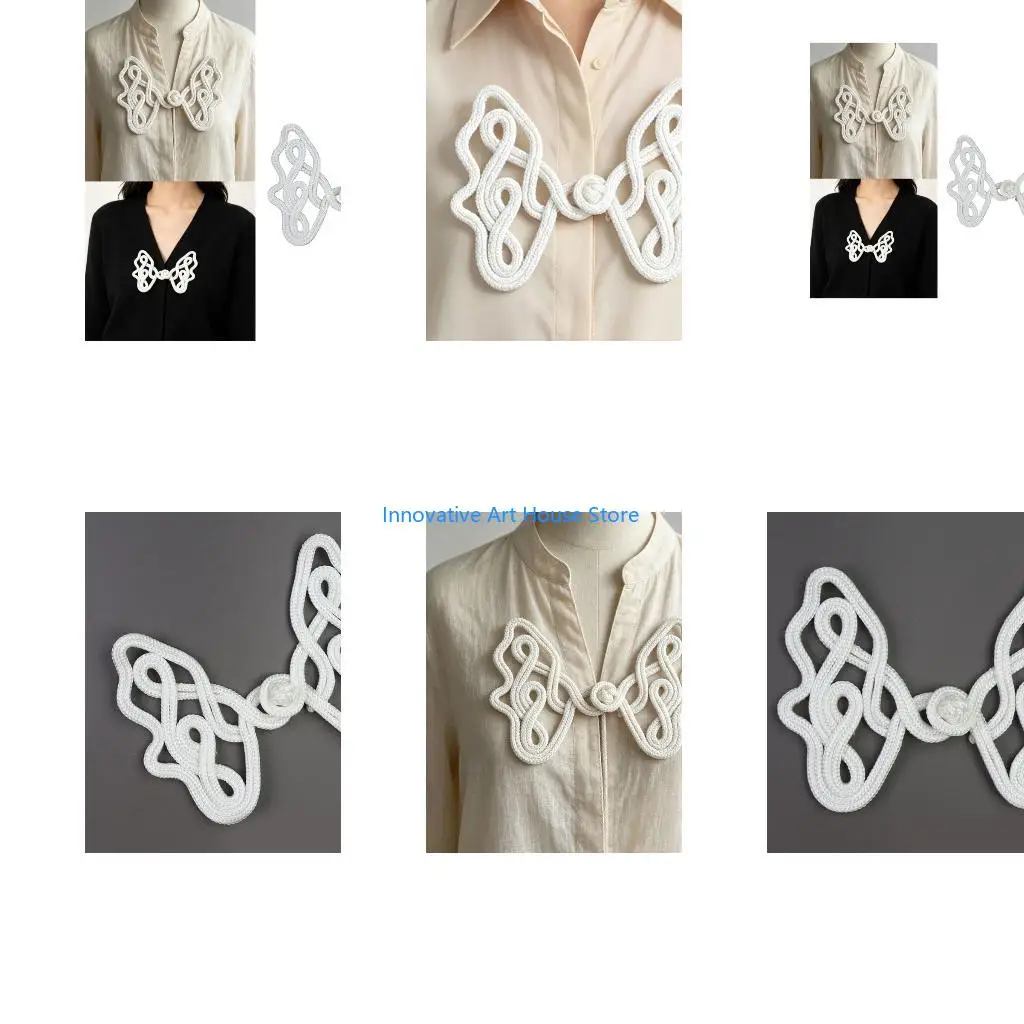 E1PC Butterfly Apparel Toggle for Decorative Sewing and Costume Work