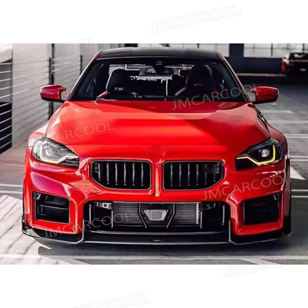 

For BMW M2 G87 2022+ Dry Carbon Fiber Front Bumper Lip Diffuser Guard Car Front Bumper Lip Spoiler Body Kits