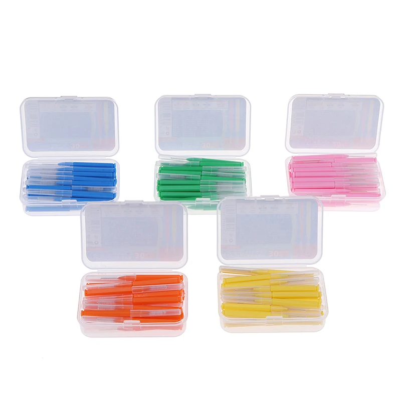 30pcs/lot Interdental Brush Dental Floss Teeth Oral Clean Hygiene Toothpick