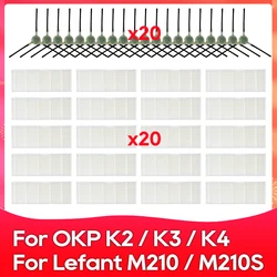 Compatibel Voor Lefant M210 / M210S / M210B / OKP K2 / K3 Robot Vacuüm Vervanging Onderdelen Accessoires Zijborstel Hepa Filter