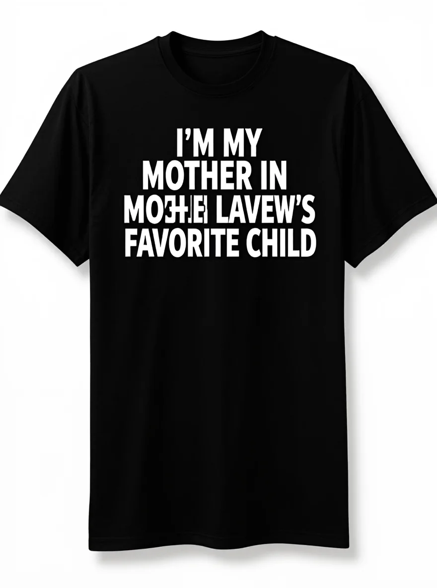 

Mother In Law's Favorite T-Shirt - Funny Parent 180g Men's/Women's Casual Tee