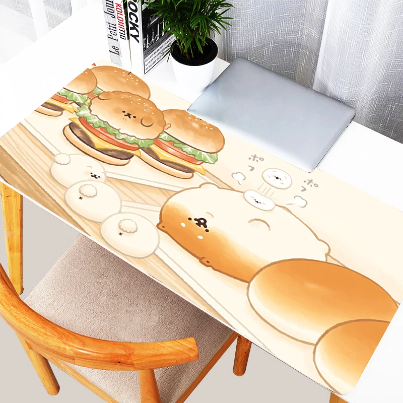

Коврики для мыши Компьютерный мультяшный HD-принт Коврик для ноутбука Милый хлеб Собака Мягкий удлиненный настольный коврик Kawaii Подушка Офисные аксессуары Коврик