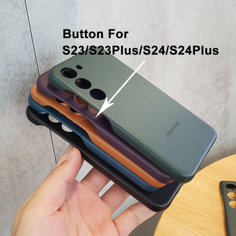 Samsung Galaxy S24 Ultra S24 Plus S24+ Case Hoge Kwaliteit Luxe Lederen Cover Volledige Beschermen Schokbestendig Shell Voor S24Ultra S24