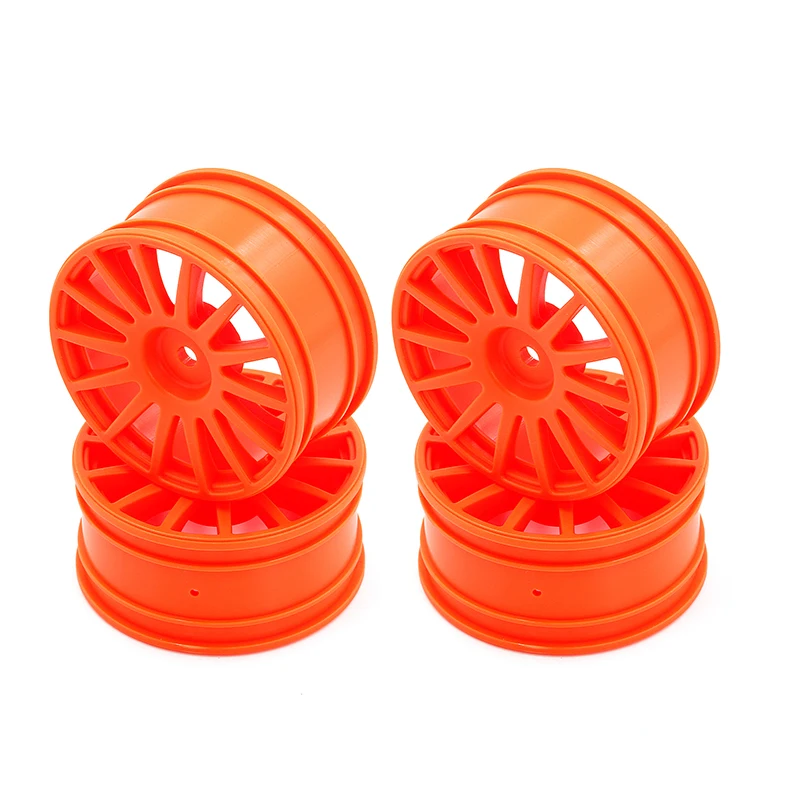 

LC original accessory C8048 fluorescent orange pull wheel hub suitable for 1:10 RACING PTG-2 RC remote control trolley