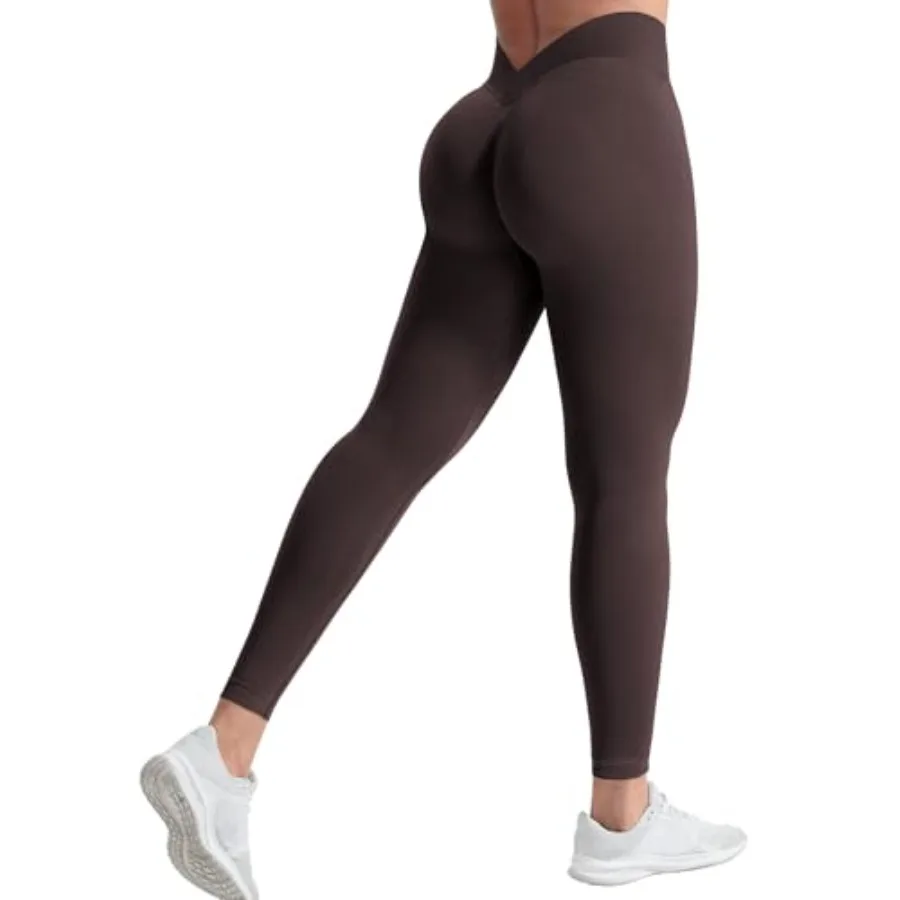 

YEOREO CoreFlex Scrunch Workout Leggings for Women High Waisted Butt Lifting V Back Waist Seamless Gym Yoga Leggings