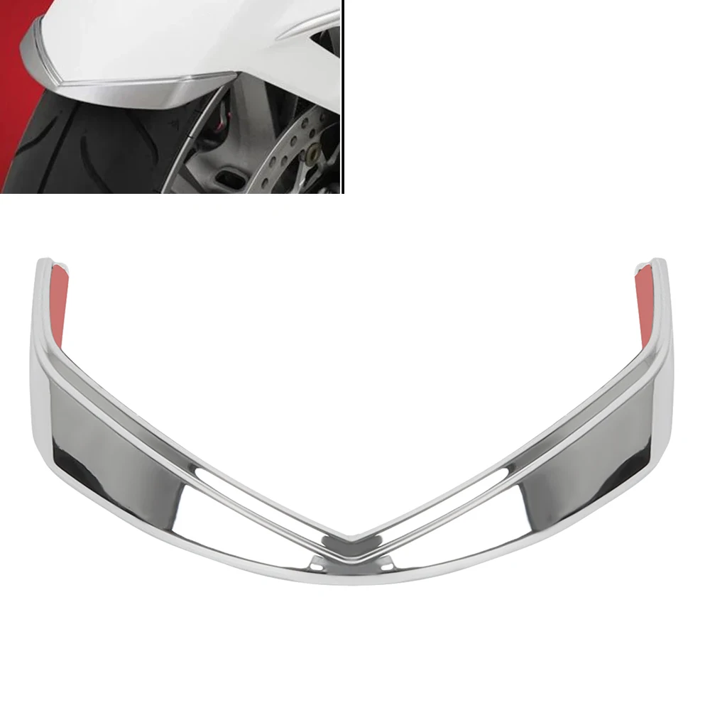 For Honda Goldwing GOLD WING 1800 GL1800 2018 2019 2020-2023 Motorcycle Front Fender Tip Accent Trim Case Chrome Accessories