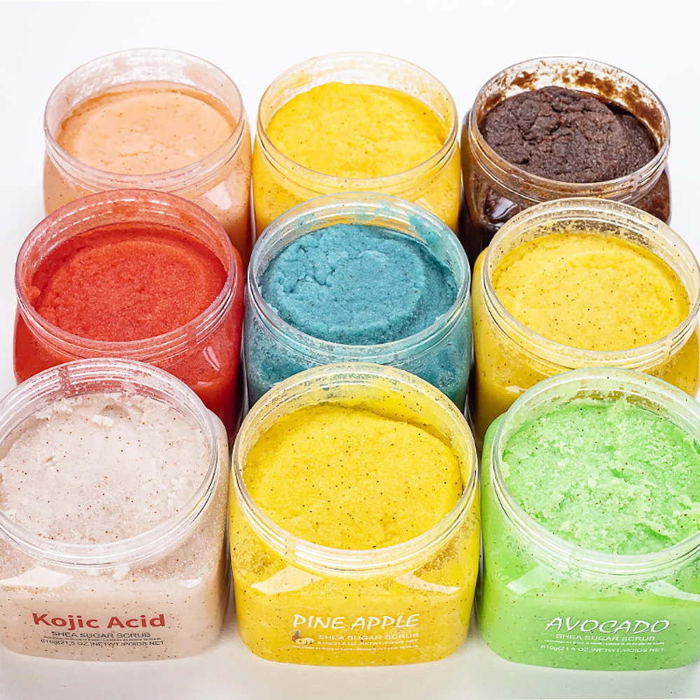 Rose Watermelon Arbutin AHA Sea Salt Body Scrub Smooth Soften Cuticles Cleansing Skin Whitening Exfoliating Body Care Shower Gel